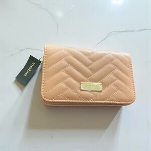 Bebe Beige Quilted Women's Crossbody chain strap NWT